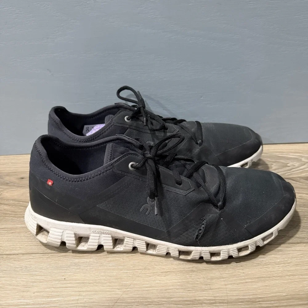 On Cloud X 3 AD Mens Black Running Shoes Sneakers 3MD30320299 Size 14
